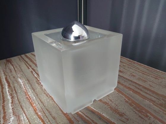 Image 1 of Vintage Nachtmann Leuchten glazen kubus tafellamp