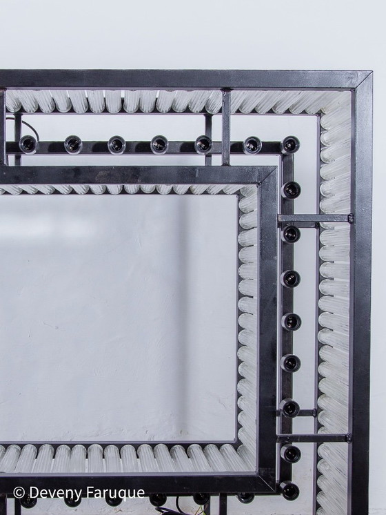 Image 1 of Grande lampadario a tubo di vetro , 1980