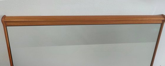 Image 1 of Grote vintage unieke Scandinavische stijl spiegel ('vierkant').