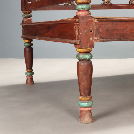 Image 1 of Letto a Baldacchino in Legno Esotico