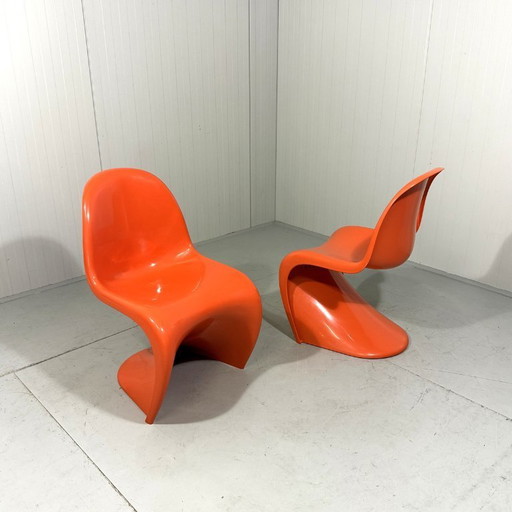 2 X Panton chair Verner Panton Fehlbaum/Herman Miller 1970's