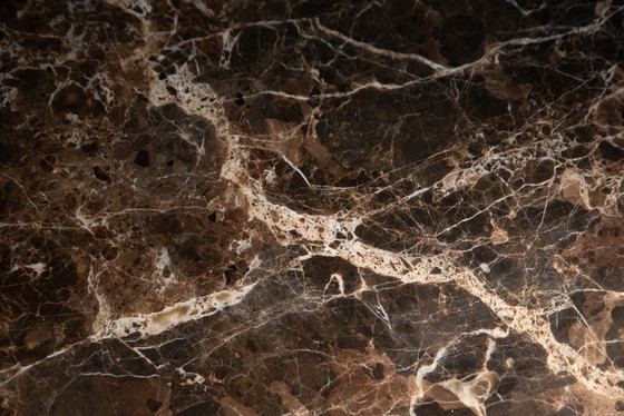 Originele Ronde Knoll Tulip Eettafel (120cm) In Emperador Glanzend In NIEUWSTAAT!! Eero Saarinen – Marble (photo 13 of 15)