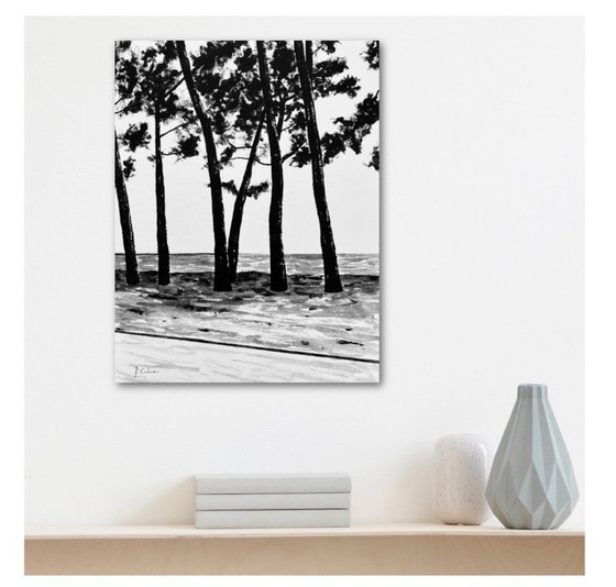 Image 1 of Acryl op wit Hahnemühle-papier. Formaat 40x30cm.