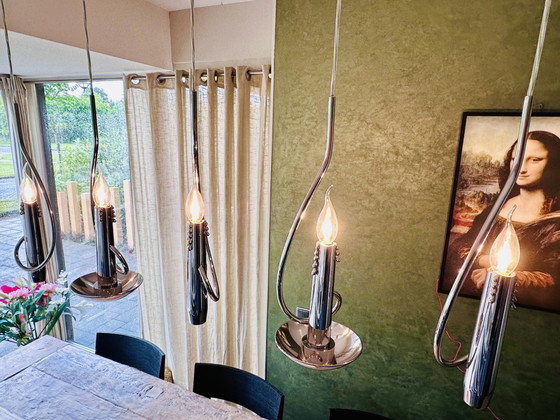 Brand Van Egmond Floating Candles Pendant Lamp 112 cm – Ceiling lights, rvs, Metal (photo 3 of 12)