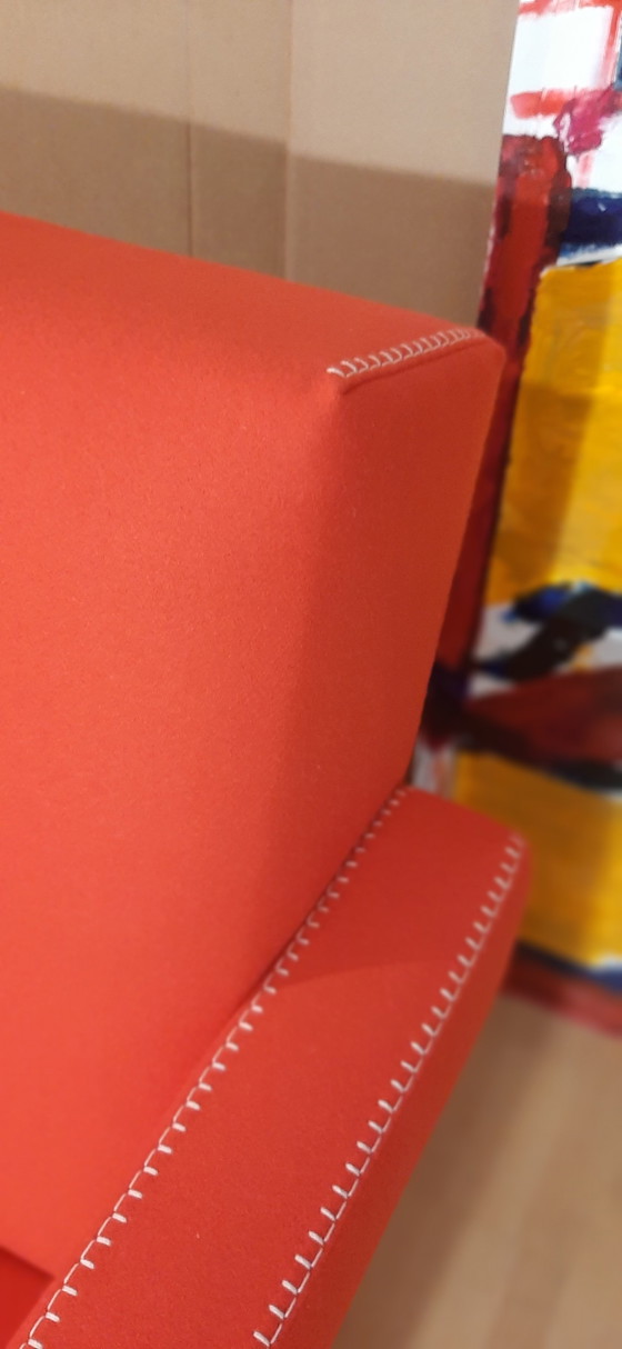 Image 1 of Cassina 2 Poltrona 637 Utrecht Nuova Mai Usata Lampo Rosso Lana 13L