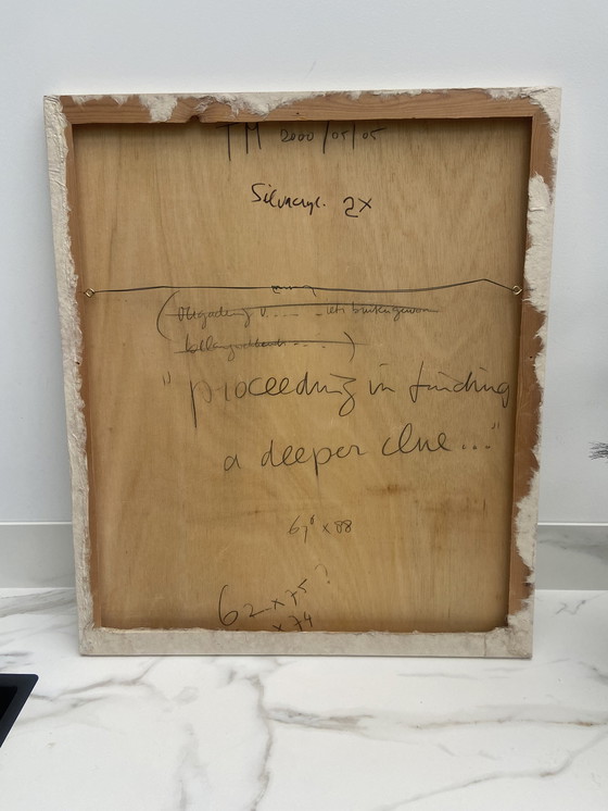 Image 1 of Hans Innemee, Proceeding in finding de deeper Clue. Geschilderd op paneel (hout). 