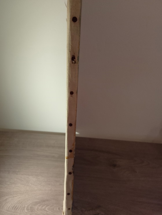 Image 1 of Neo-Cubist oil portrait on canvas, signed Calezis, Provençal school, Aubagne, Marseille, France, 1970