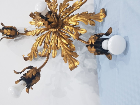 Hollywood Regency Ceiling Lamp from Hans Kogl, Germany, 1960s – Hans Kögl, Ceiling lights, Metal (photo 6 of 11)
