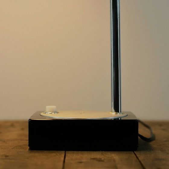 Image 1 of Lampada da scrivania vintage Hitachi Moonlight modello 506 | Design giapponese dell'era spaziale | Anni '70
