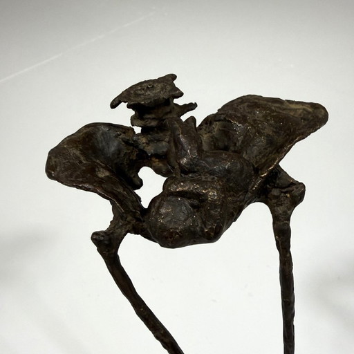 Statuetta di gravidanza in bronzo e marmo, anni '80-'90 – decoratieve objecten, Marble (photo 2 of 12)