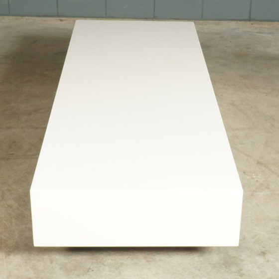 Designer wooden coffee table – white (photo 10 of 12)