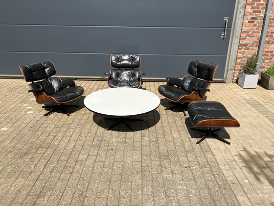 Image 1 of Late 50's Vintage Eames Lounge Chair Group Set Contura/Fehlbaum (Vitra) in License of Herman Miller
