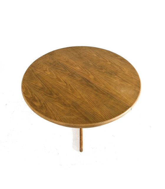 Image 1 of Vintage Extendable Oak Dining Table '60s