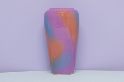 purple & orange West Germany vase Scheurich