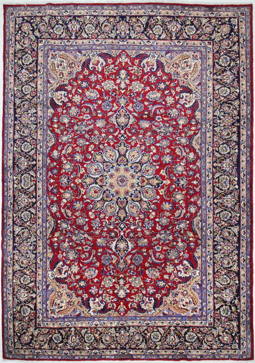 Original Hand-Knotted Persian Carpet Isfahan 423 X 294 Cm Very Top Condition Fine