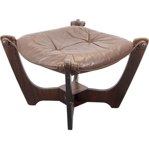 Vintage Hocker von Odd Knutsen für Hjellegjerde Mobel Skandinavisch