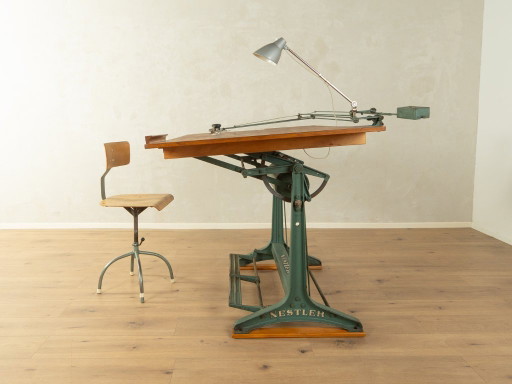 Tekentafel uit de jaren 50 van Nestler – bureau, Metal, Wood
