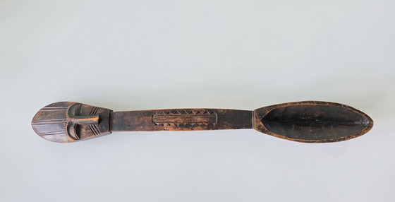 Image 1 of Cucchiaio cerimoniale africano intagliato a mano – 46 cm