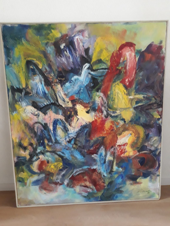 Image 1 of Oil painting "Landscape", Klaas Meester, 1200 cm hg x 1000 cm w