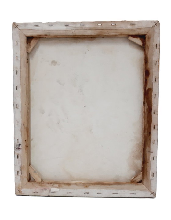 Image 1 of Dipinto ad olio d'epoca su tela, artista sconosciuto