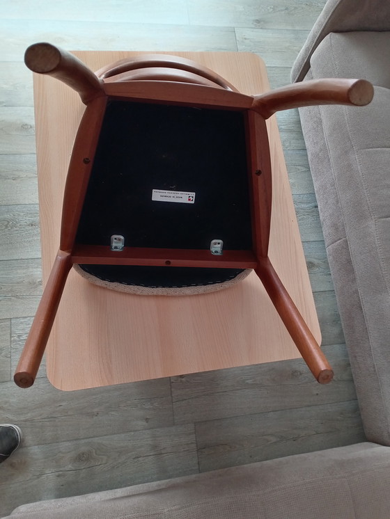 Image 1 of 2x Teak Chair J. L. Moeller Upholstered Chair Møller 70s Danish Design Niels Otto Denmark