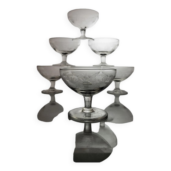 Lot de 7 flûtes à champagne en cristal – Verres et carafes, Crystal, Glass (photo 6 of 7)