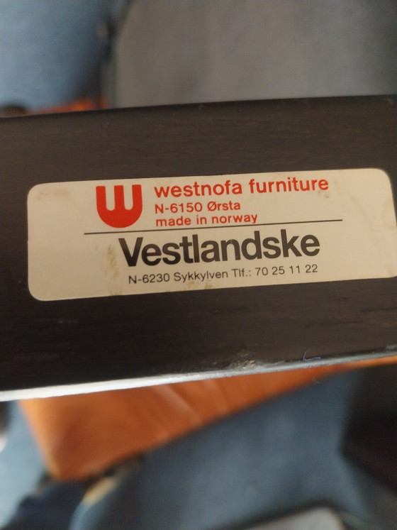 1 X Set of Two Ingmar Relling Siësta Armchairs by Westnofa Norway. Vestlandske – Leather, Textile, Vintage (photo 9 of 9)