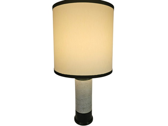 Image 1 of Bitossi voor Bergboms & Co - Aldo Londi - tafellamp - groen/wit - keramiek - 60's