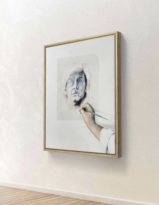 Nicolas Binsfeld - Magnificent portrait of Andy Warhol from 1982 