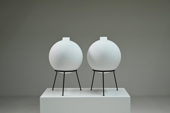 Image 1 of Ensemble de haut-parleurs BS 404 de Joseph Léon pour Elipson, France des années 1960.