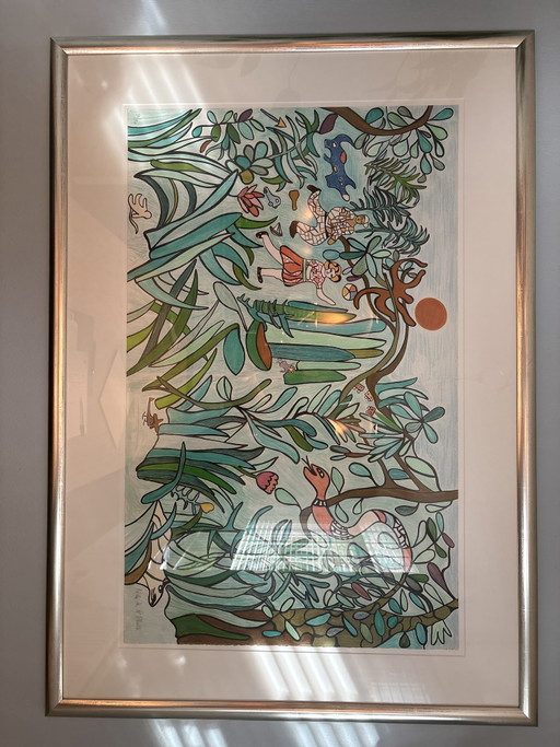 Litografía original de Niki de Saint Phalle – lithos zeefdrukken, Glass, Paper (photo 2 of 6)