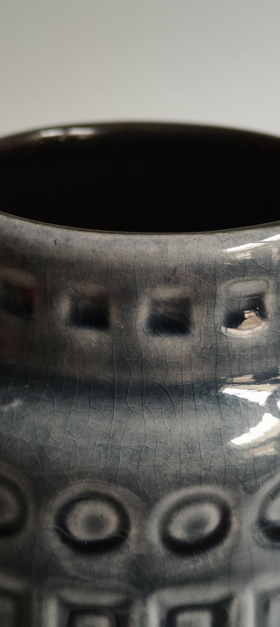 Image 1 of Vaso vintage 1970 Scheurich Inka in ceramica Germania Ovest blu