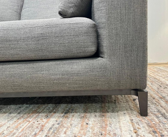 Image 1 of Minotti Andersen 2-Seater Grey, New Condition