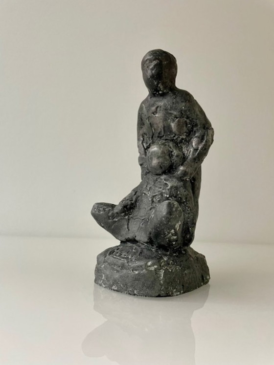 Escultura de Tony van de Vorst ‘Kinderen’ – 1989 – Stone (photo 11 of 15)