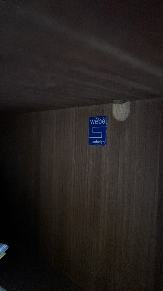 Image 1 of Vintage Webe Wandmeubel Kast Dressoir Louis van Teeffelen