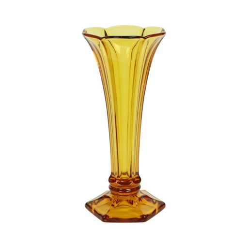 Luxval Vase Amber Américain 1935