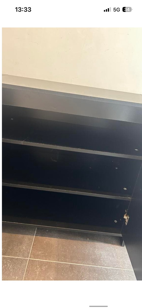 Image 1 of Buffet/meuble-lavabo noir élégant – Design moderne