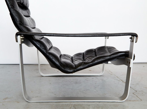 Image 1 of Fauteuil lounge et ottoman Ilmari Lappalainen "Pulkka" pour ASKO