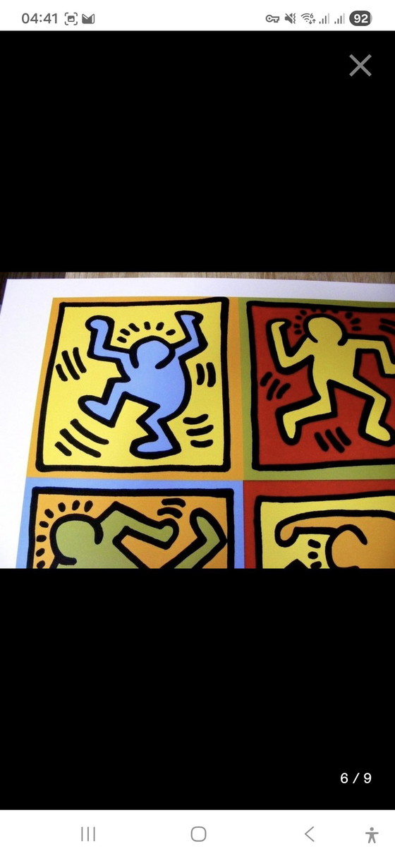 Image 1 of Keith Haring - Six dancing People - 1990