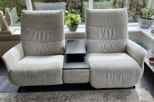 Banquette deux places meuble bois