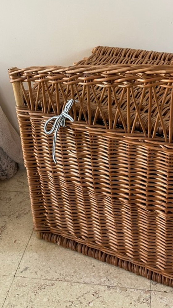 Handgemaakte, gesigneerde vintage aardewerk vaas – Ladekasten, Rattan (photo 28 of 37)