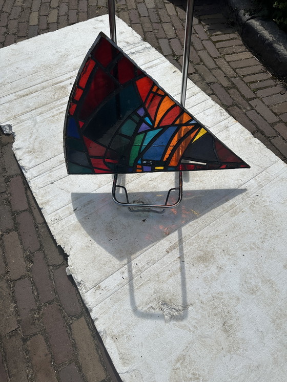 Image 1 of Glaskunst ROSAS vitrail contempory