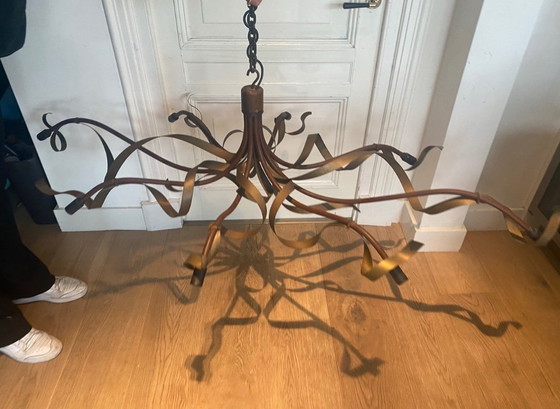 Image 1 of Jacco Maris Ruban plié oval pendant lamp made of curved steel