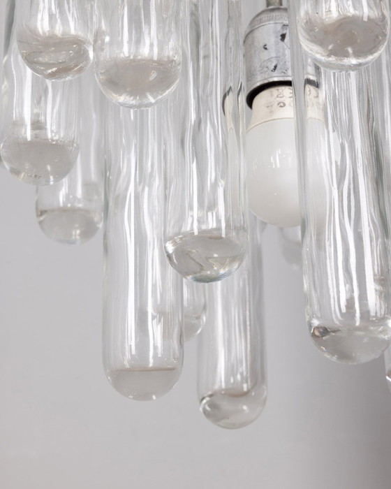 Image 1 of Vintage 60s Murano glazen kroonluchter ontworpen door Gaetano Sciolari