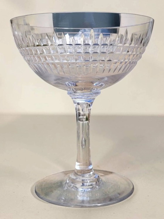6 coppe da champagne in cristallo Baccarat / Nancy – Bicchieri e caraffe, Vetro, Art Deco (photo 3 of 11)