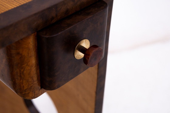 Image 1 of Ensemble coiffeuse + chaise Art déco, Pologne, Art déco, vers 1940.