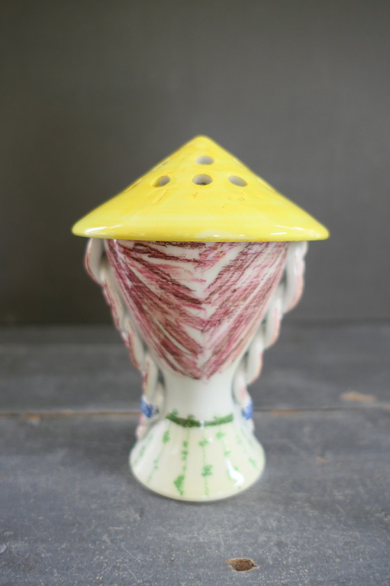 Image 1 of Vintage Figini Montecatini Vase Flower Picker Fifties