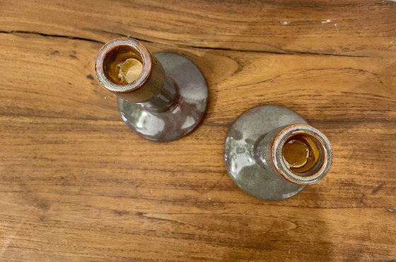 Image 1 of Paar Porzellankerzenständer