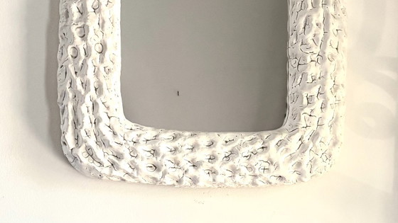 Image 1 of Contemporary French ceramic mirror – Stork by Renzo Maar