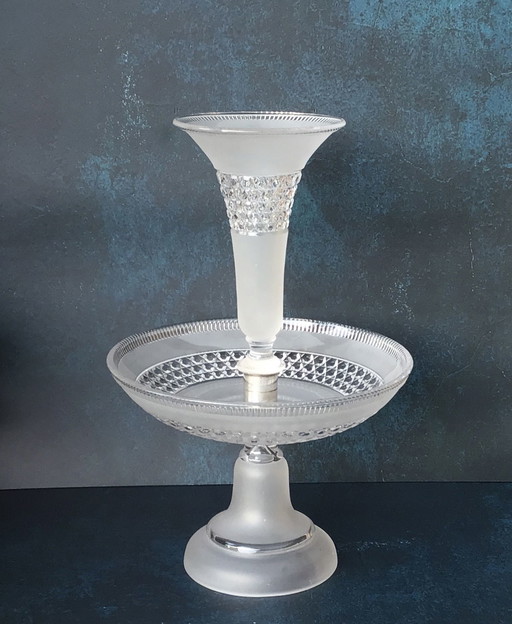 Baccarat Kristal Epergne - Etagère 19e-eeuws tafelstuk